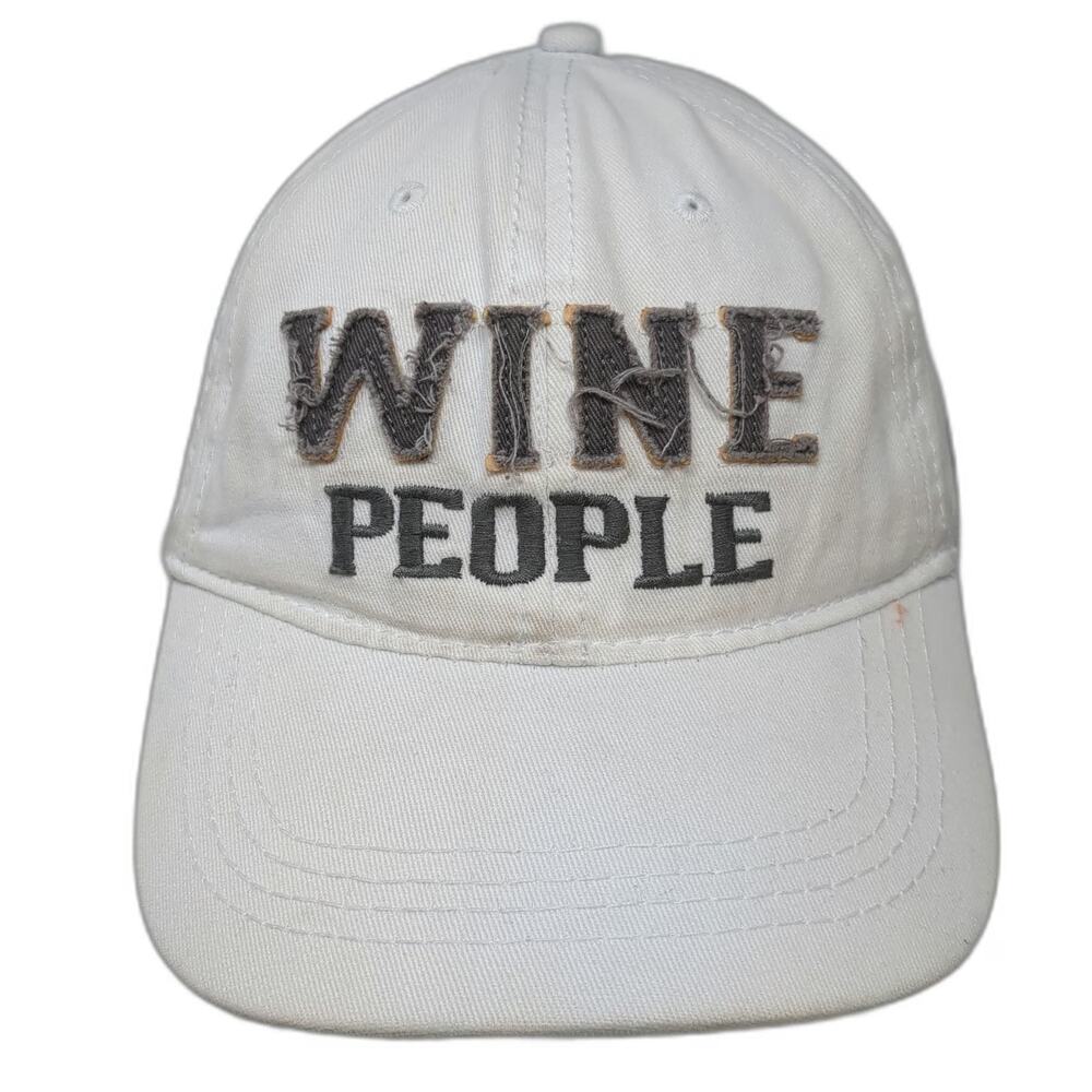 Pavilion Baseball Cap White One Size Wine People Distressed Bend Life Hat